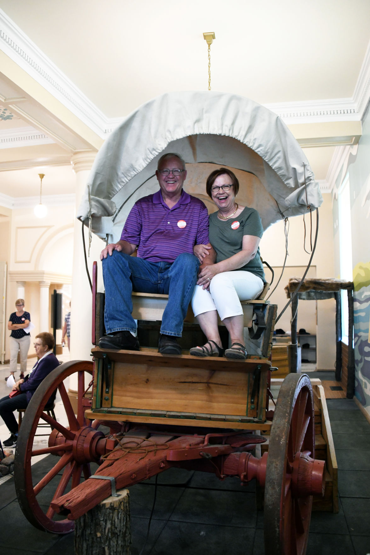 086 Carl and Marie Brown at the Mead Museum in Yankton, S.D..JPG